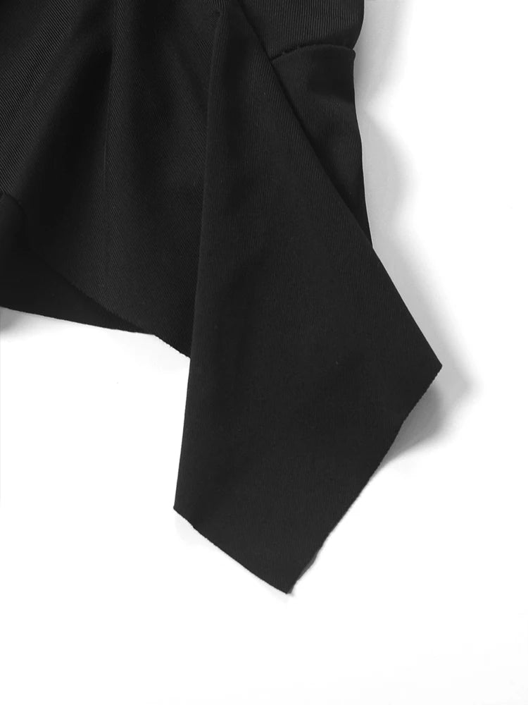 Summer Sexy Mini Dress – Sleeveless Streetwear Backless Bodycon with Folds and Split