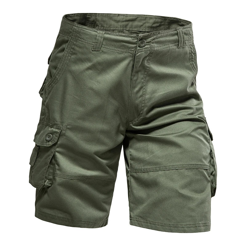 Men's Shorts – Loose Fit, Large Size, Multi-Pocket Overalls, Summer Cotton, Comfortable, Nickel Pants, Outdoor Casual Sports Beach Pants
