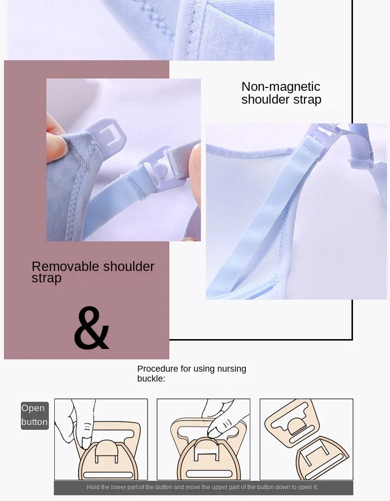 Maternity Nursing Bra – Comfortable Breastfeeding Underwear for Pregnant Women, Soutien Gorge Allaitement