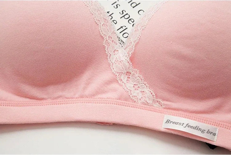 High-Quality Plus Size Nursing Bra – Breathable Cotton Comfortable Brassiere for Women, Seamless Maternity Breastfeeding Bra