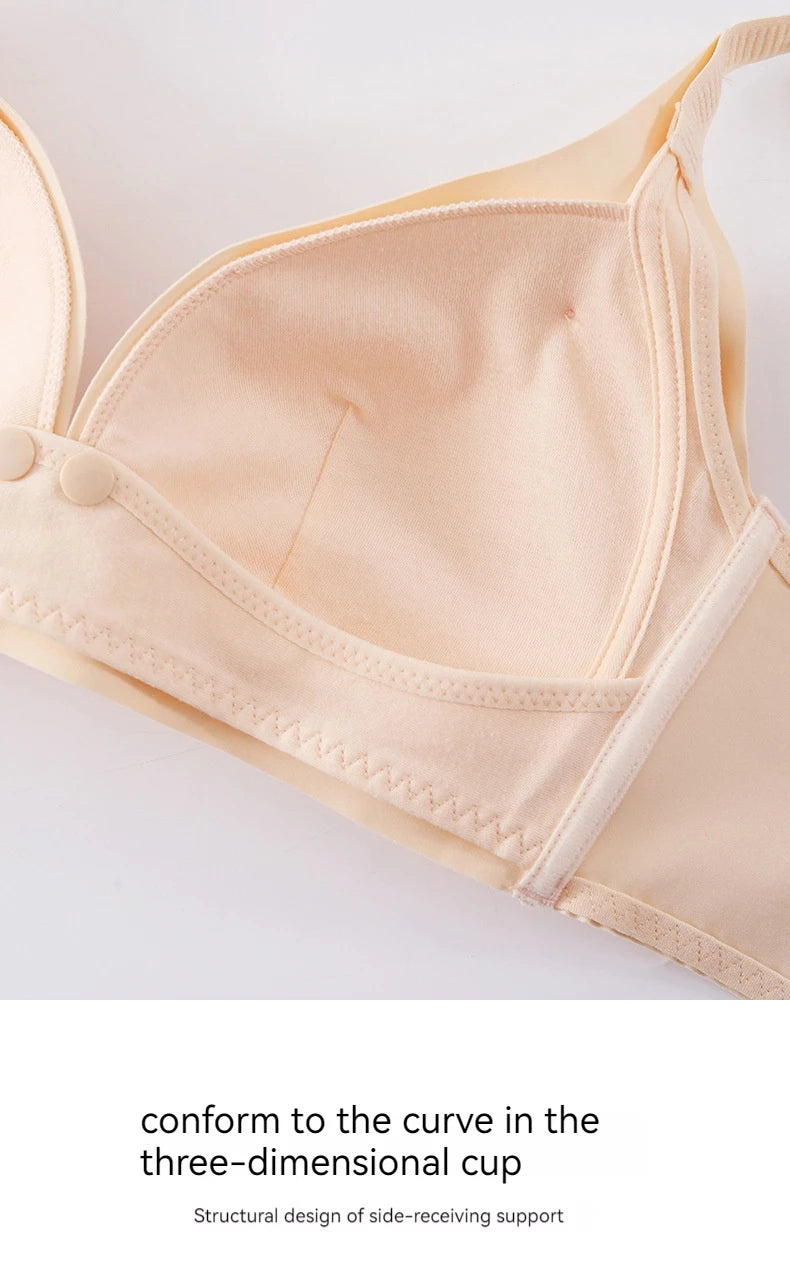 Ultra-Thin Breastfeeding Bra – Soft, Breathable, Anti-Sagging Maternity Underwear for Pregnant & Nursing Women