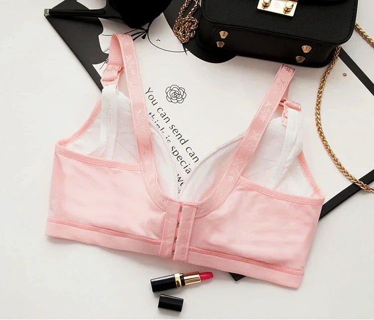High-Quality Plus Size Nursing Bra – Breathable Cotton Comfortable Brassiere for Women, Seamless Maternity Breastfeeding Bra