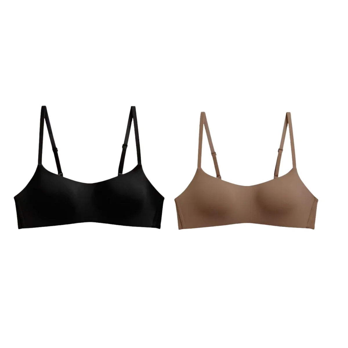 2PCS Set Non-Wire Bras – Seamless Underwear, Small Breast Cups, Tube Tops, Sexy Lingerie, Comfortable Female Bralette
