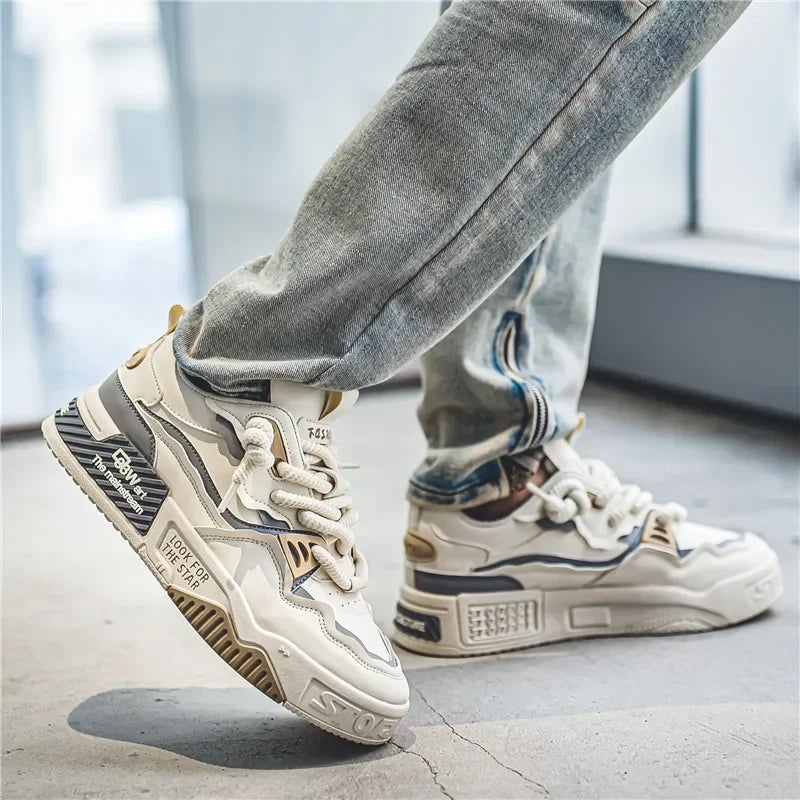 Men's Fashion Sneakers – Autumn Brand Design, Comfortable Soft-Soled Running Shoes