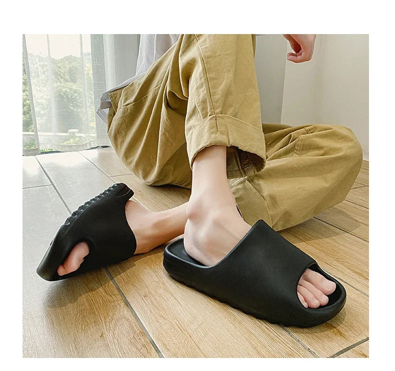 Soft Thick Soled Slippers - Women's Fashion Slippers, Home Sandals, Women's Beach Shoes