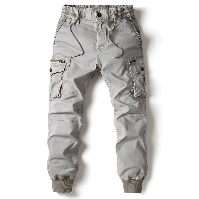 Cargo Pants Men – Jogging Casual, Cotton Full Length, Tactical Military Style Pants, Comfortable Trousers for Men