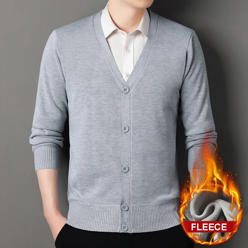 Men's Smart Casual Cardigan V-neck Sweater – Button Knit Cardigan, Perfect For Autumn And Winter, Stylish And Comfortable