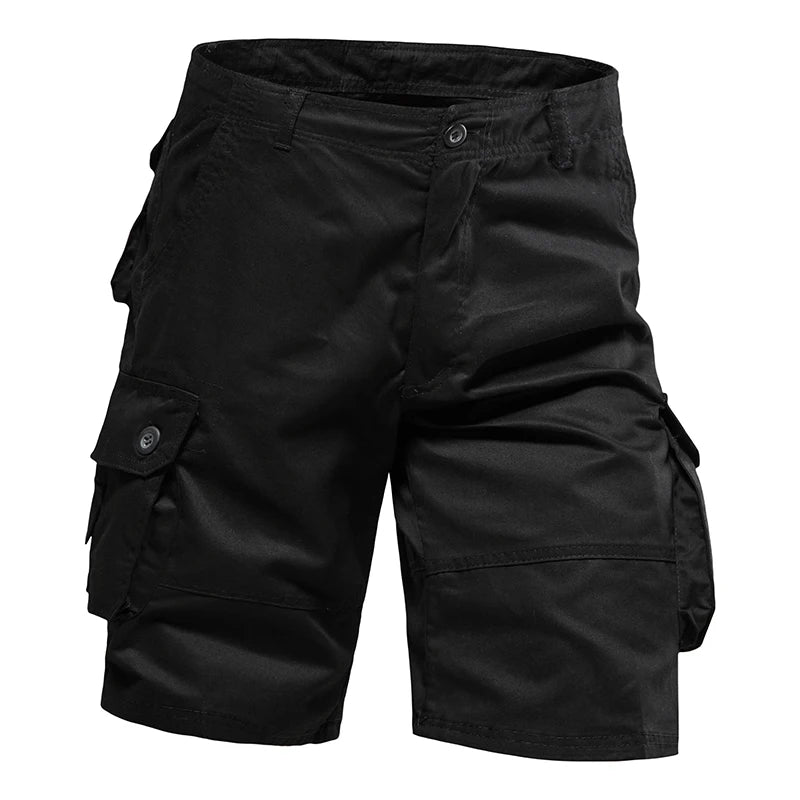 Men's Shorts – Loose Fit, Large Size, Multi-Pocket Overalls, Summer Cotton, Comfortable, Nickel Pants, Outdoor Casual Sports Beach Pants