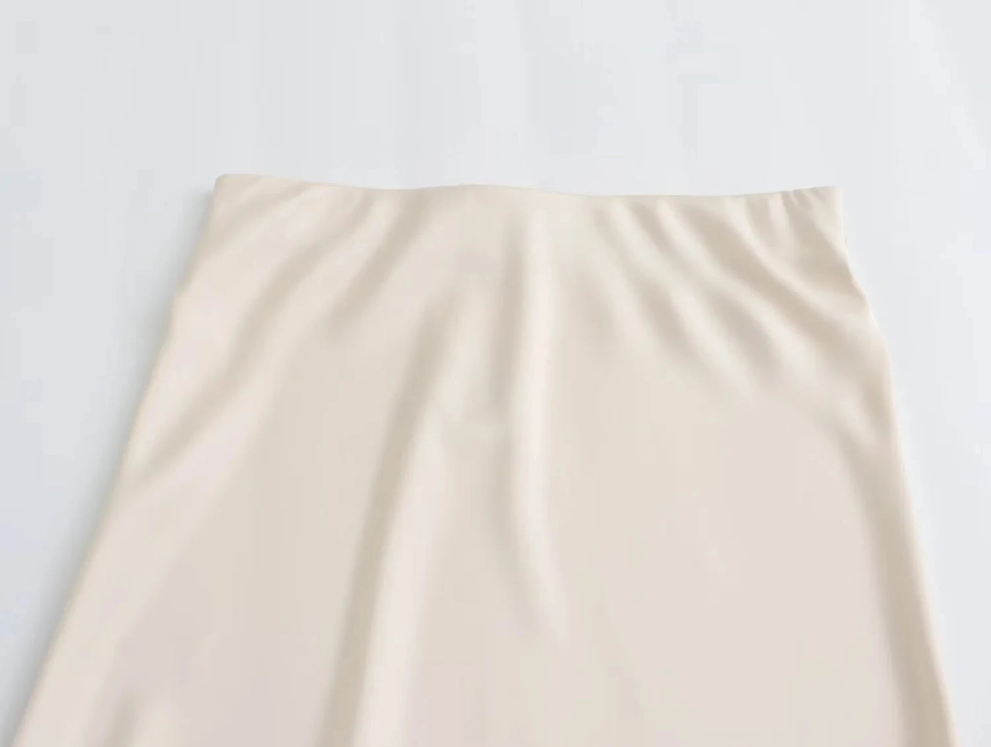 Women's Elegant Satin Skirt – Solid Color, Y2K Chic, High Waist, Slim Fit, Silk Texture, Tight Midi Skirt