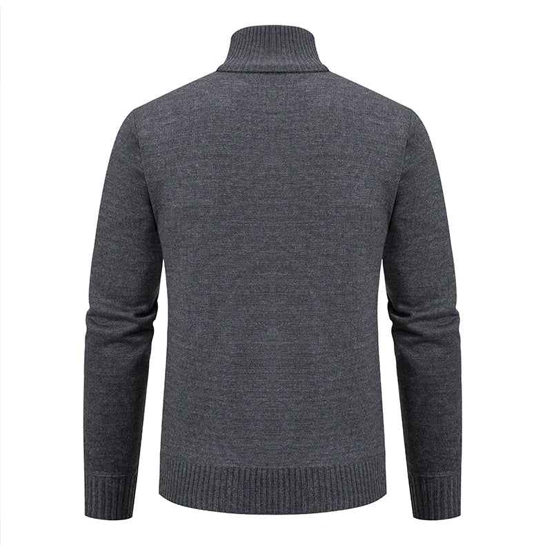 Cashmere Padded Warm Casual Men's Knitted Sweater Coat