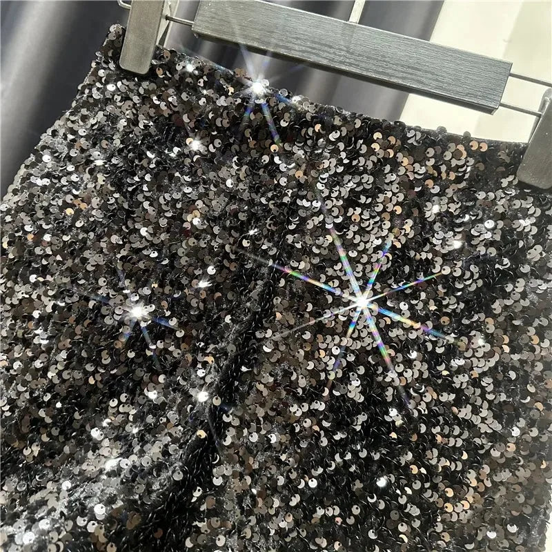 Velvet Shorts – Sequined, Shiny, Versatile, Clubwear, Hot Pants, High Street Fashion