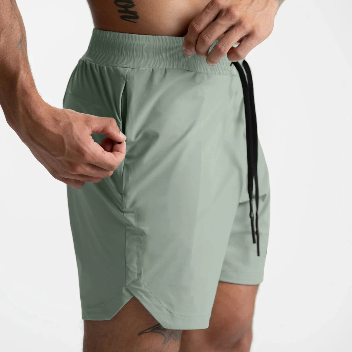 Men's Shorts – Single-Layer Woven, Quick Dry, Solid Color, Running, Fitness, Sports Casual, Comfortable American Fifth Pants