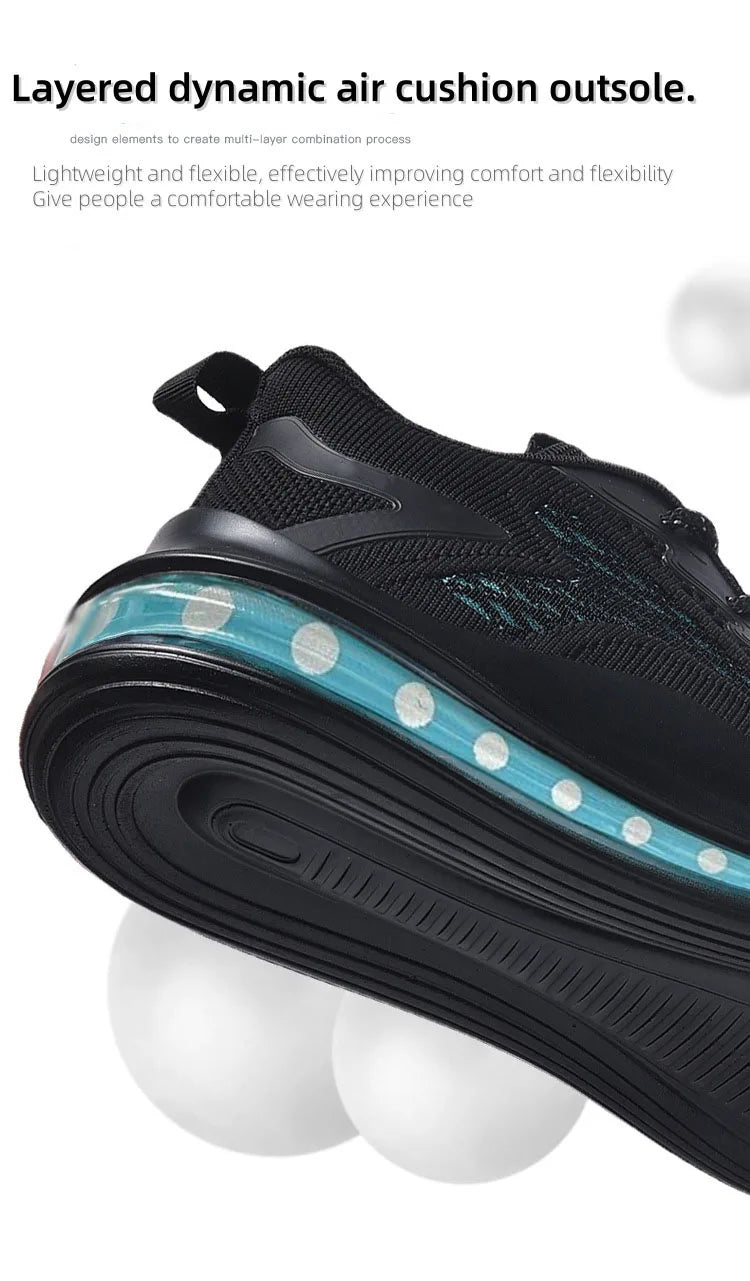 Men's Running Shoes – Soft-soled, Mesh, Breathable, Casual Sports, Coconut Trendy Shoes