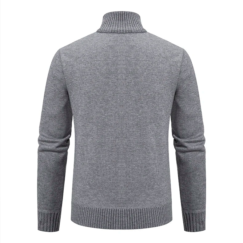 Cashmere Padded Warm Casual Men's Knitted Sweater Coat