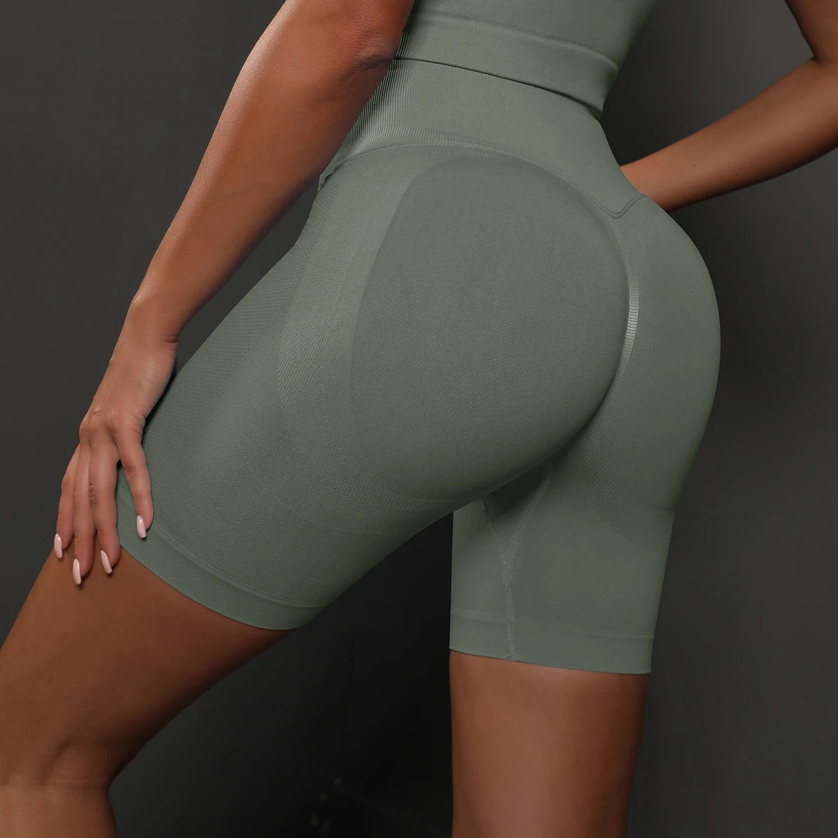 Women's Seamless Yoga Shorts – High Waist, Push-Up, Gym Workout, Fitness, Sports, Cycling Shorts