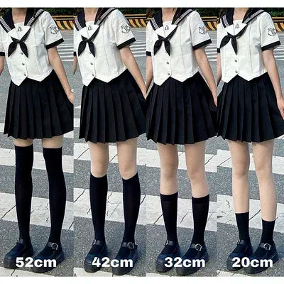 Solid Color Long Socks – Japan Style School Girls Thigh High Stockings, Lolita Kawaii Cute Knee High Socks