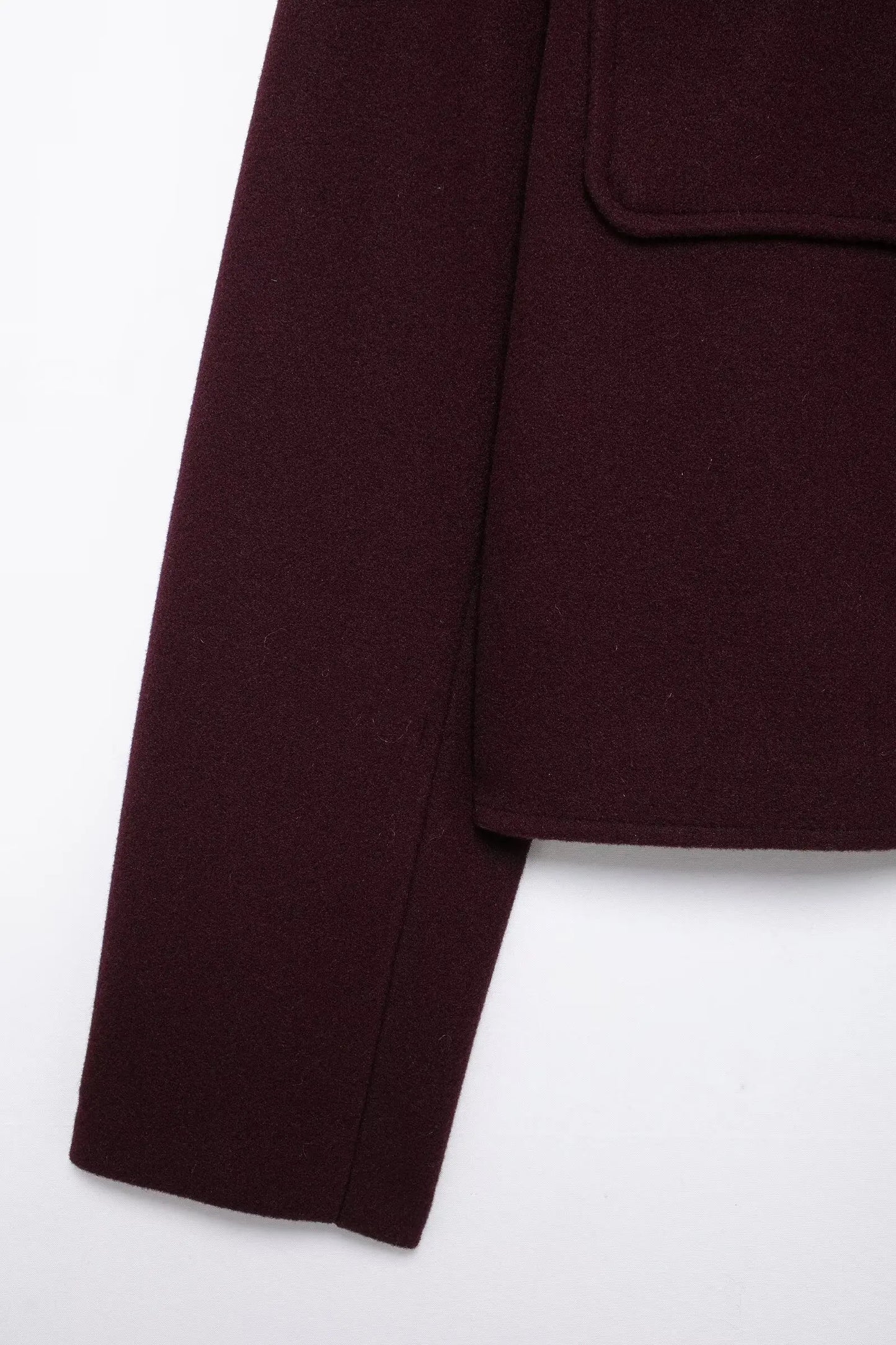 Women's Soft Tweed Bomber Jacket – O-Neck, Long Sleeve, Button-Up, Loose Woolen Streetwear Coat