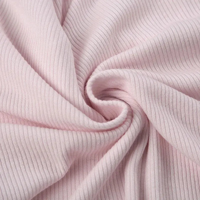 Cute Bandage Bow Cropped Top – Pink Coquette Y2K Square Collar Tee for Spring & Fall