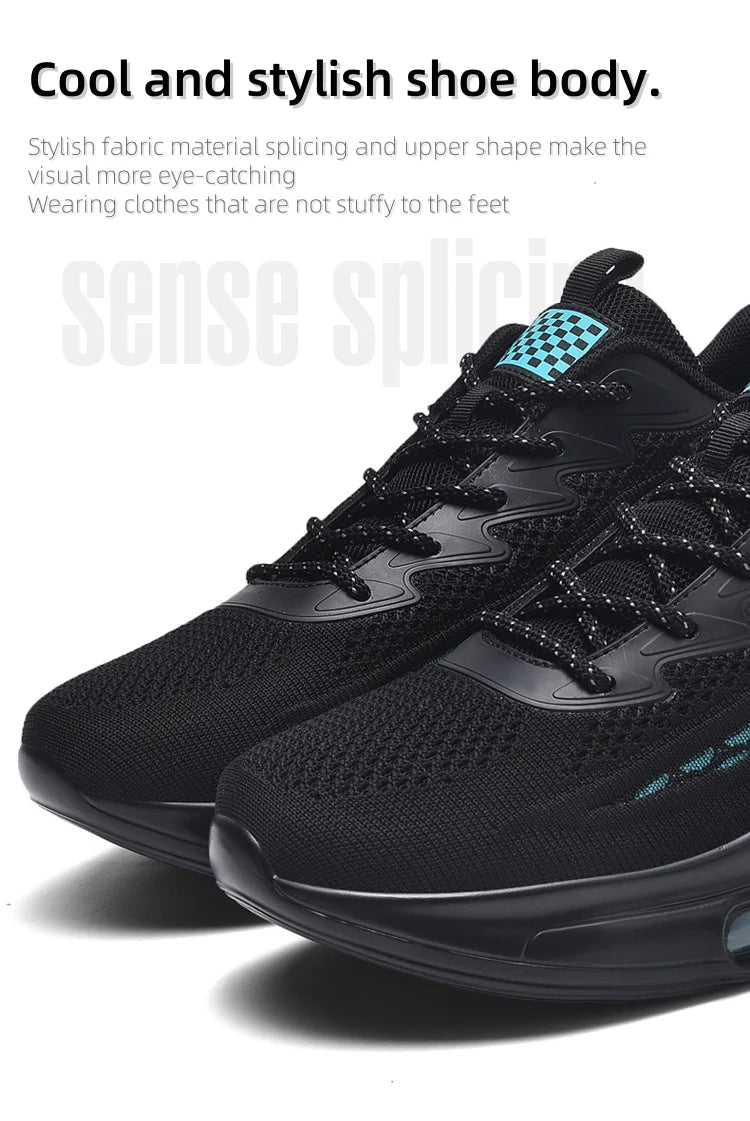 Men's Running Shoes – Soft-soled, Mesh, Breathable, Casual Sports, Coconut Trendy Shoes