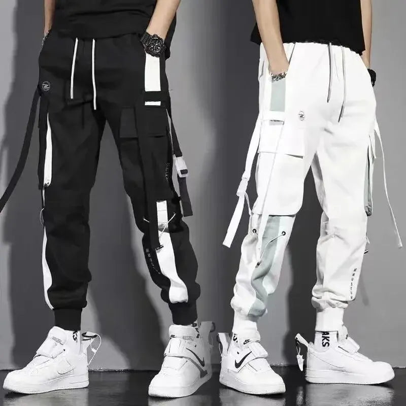 Oversized Sport Cargo Pants – Unisex Sweatpants, Korean Style, Y2K Vintage Workwear, Extra Large Size, Popular With Many Reviews