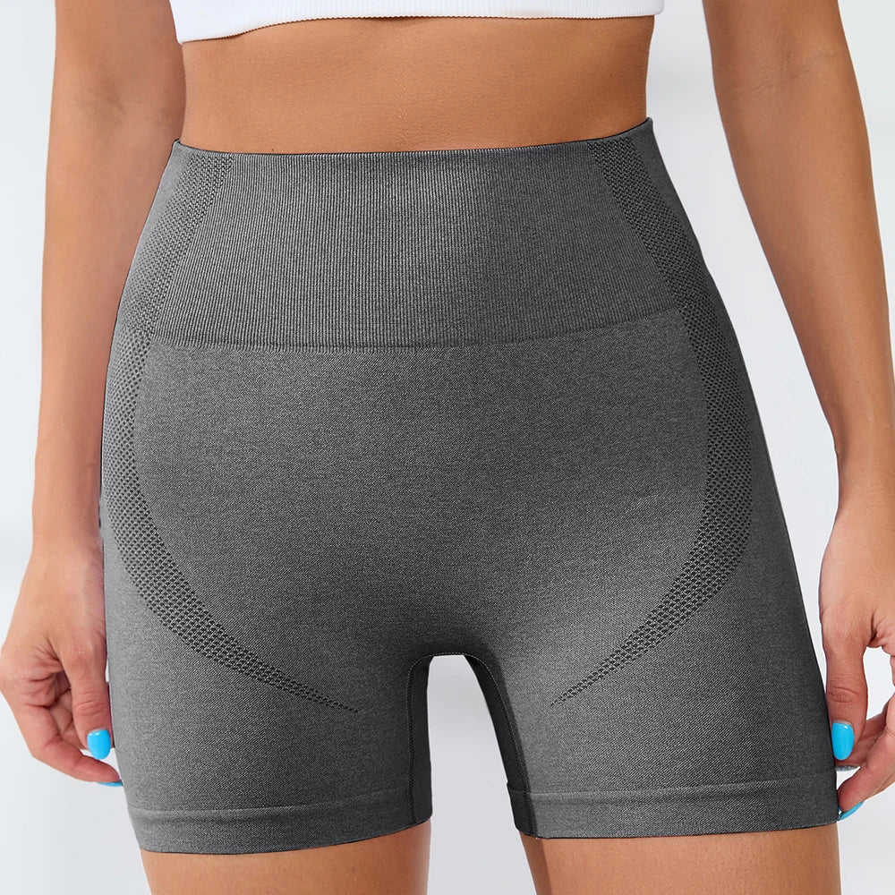 Women's High Waist Gym Shorts – Sporty, Printed, Workout, Vital Fitness, Yoga Shorts, Scrunch Butt, Leggings