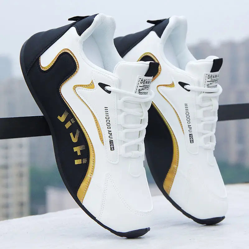 Men's Waterproof and Anti-Slip Leather Shoes – High-End Travel, Trendy, Versatile, Autumn Sports Shoes