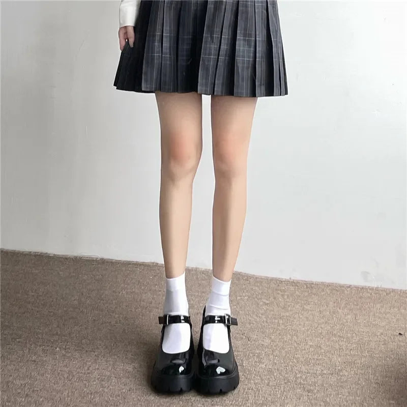 Solid Color Long Socks – JK Japan Style School Girls Thigh High Stockings, Lolita Kawaii Cute Knee High Socks