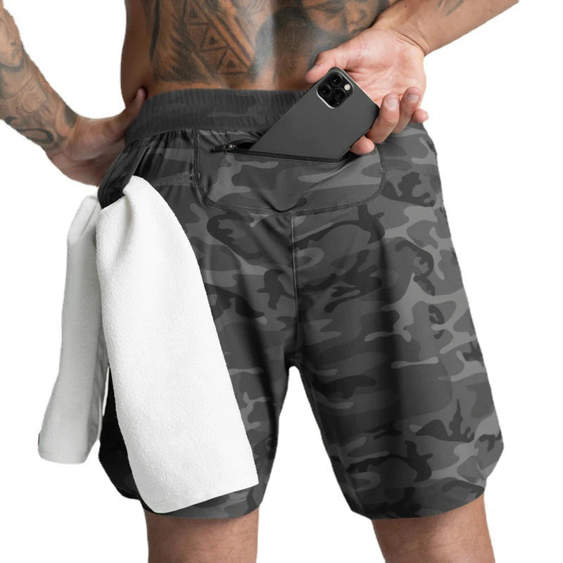 Men's Shorts – Single-Layer Woven, Quick Dry, Solid Color, Running, Fitness, Sports Casual, Comfortable American Fifth Pants