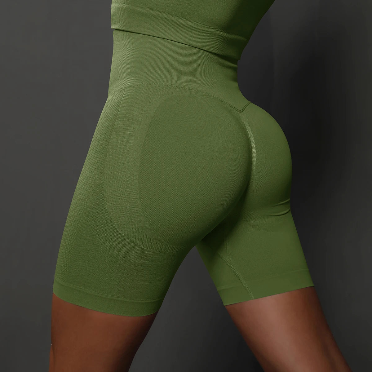 Women's Seamless Yoga Shorts – High Waist, Push-Up, Gym Workout, Fitness, Sports, Cycling Shorts