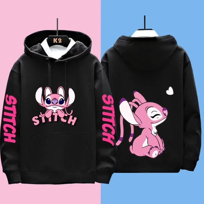 Disney Stitch Couple Hoodies – Matching Outfits for Men & Women, Casual Sweatshirts & Hooded Jackets