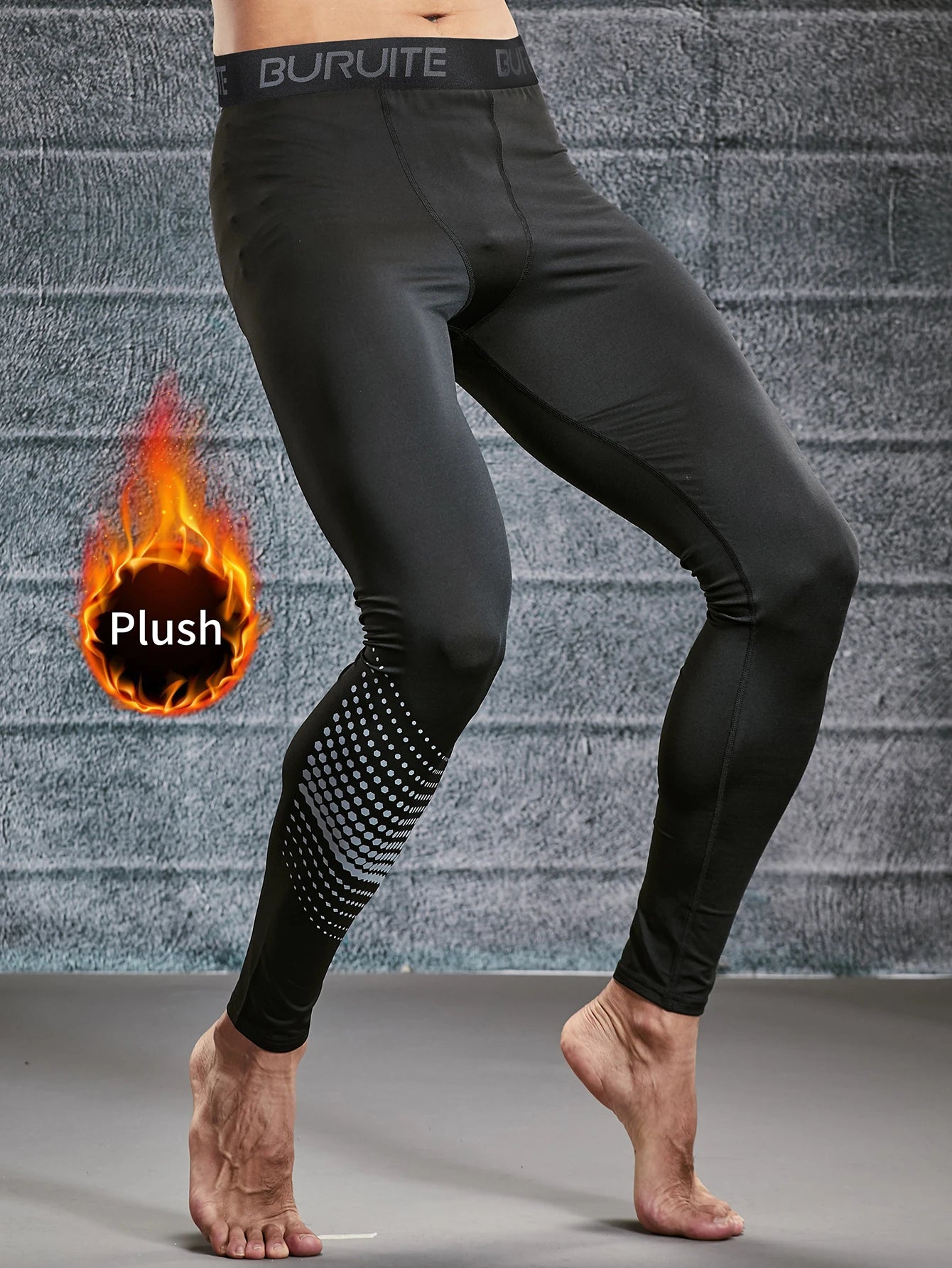 Warm Tight Leggings Men – Autumn and Winter Plush, High Stretch Compression, Fitness Training, Running Sports Suit, Autumn Trousers