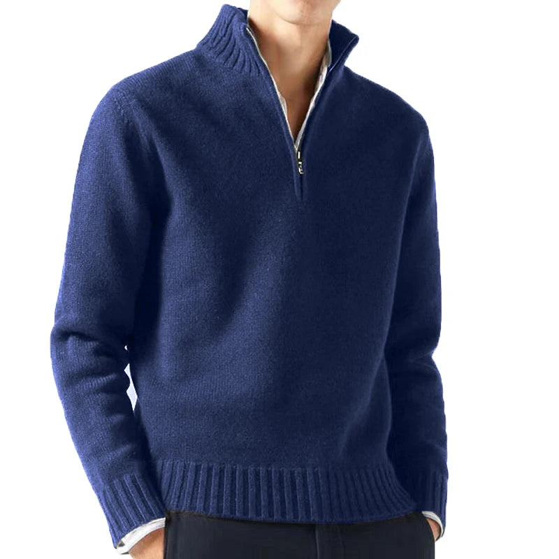 Men Turtlenecks Sweaters – Knitwear Pullovers Solid Color Long Sleeved Sweater Male Casual Daily Warm Coats