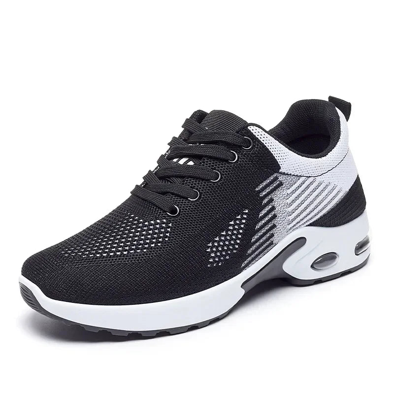 Breathable Sneakers - Summer Light Mesh Air Cushion Sports Shoes for Women, Outdoor Lace-Up Training Shoes, New Running Shoes for Ladies