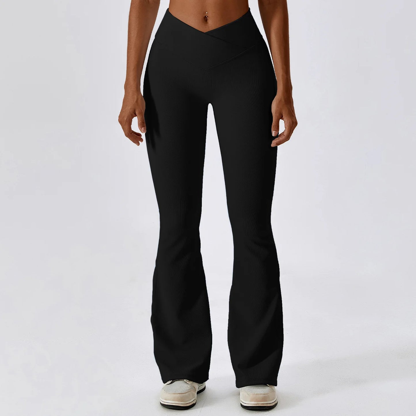 Flare Leggings Yoga Pants – High Waist, Wide Leg, Gym Workout, Fitness, Sports, Flared Design, Latin Dance Trousers