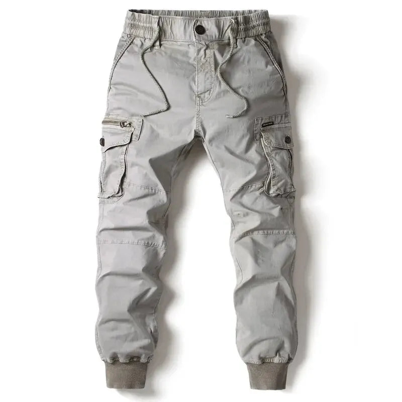Cargo Pants Men – Jogging Casual, Cotton Full Length, Tactical Military Style Pants, Comfortable Trousers for Men
