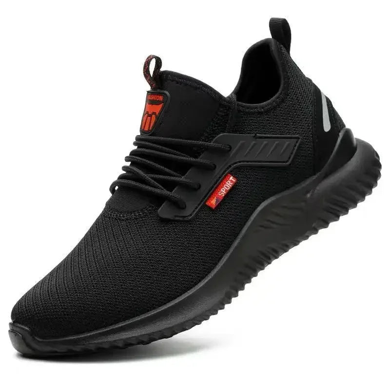Work Sneakers Steel Toe Shoes for Men – Safety Shoes, Puncture-Proof Work Boots, Fashion Indestructible Footwear, Security