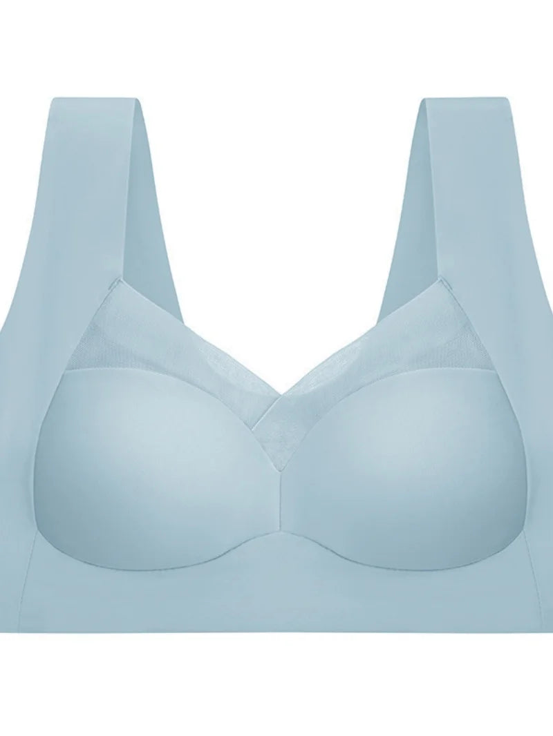 Women's Seamless Ice Silk Bra – Sexy Push-Up, Wireless, Invisible, Sleep Lingerie, Fitness Sports Bralette