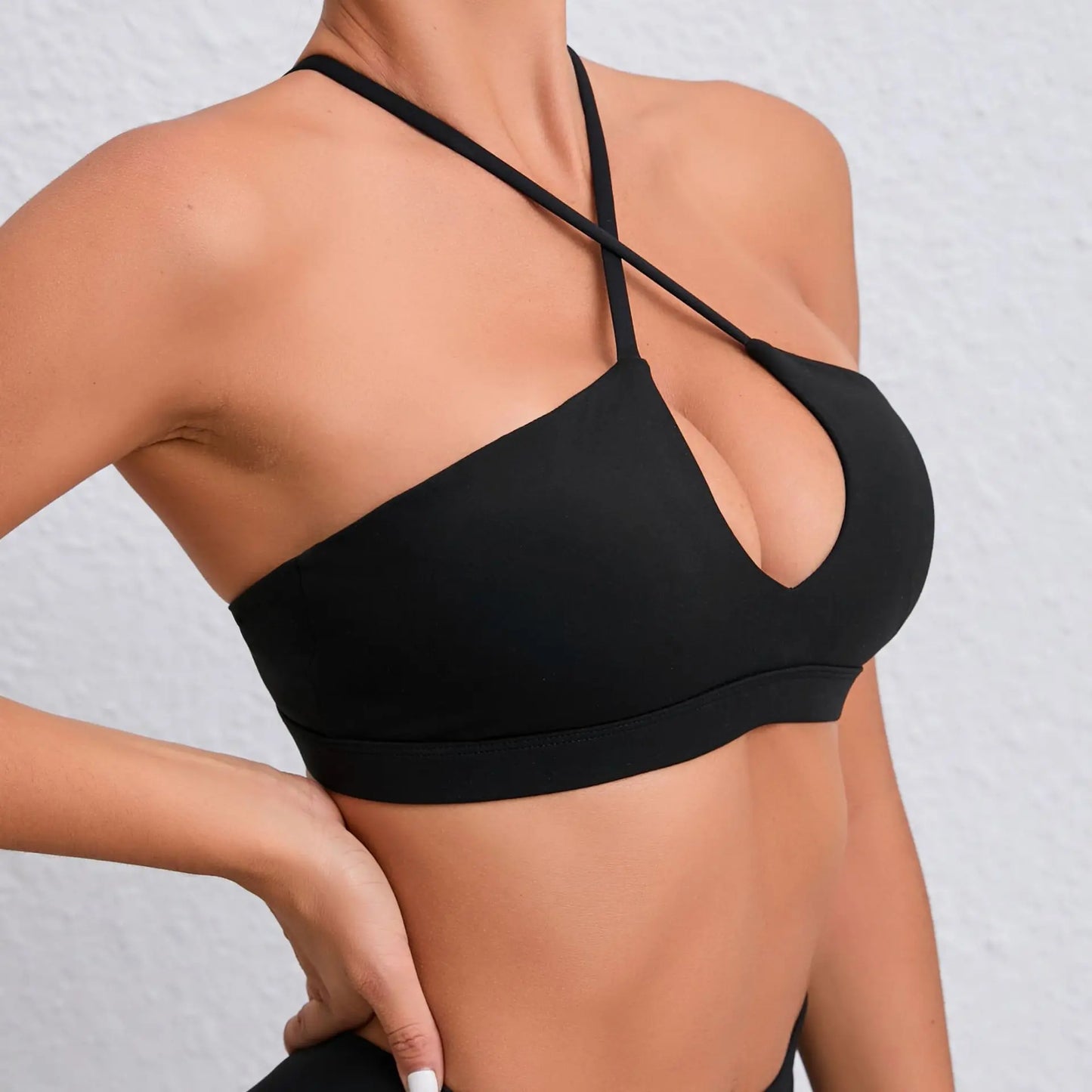 Gym Top – Women's Training Yoga Clothes, Stretch Sports Underwear, Fitness Workout Cross Yoga Bra, Sexy Sports Bra