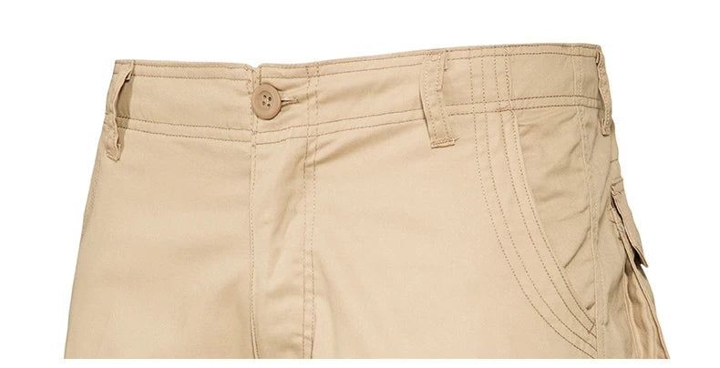 Men's Shorts – Loose Fit, Large Size, Multi-Pocket Overalls, Summer Cotton, Comfortable, Nickel Pants, Outdoor Casual Sports Beach Pants