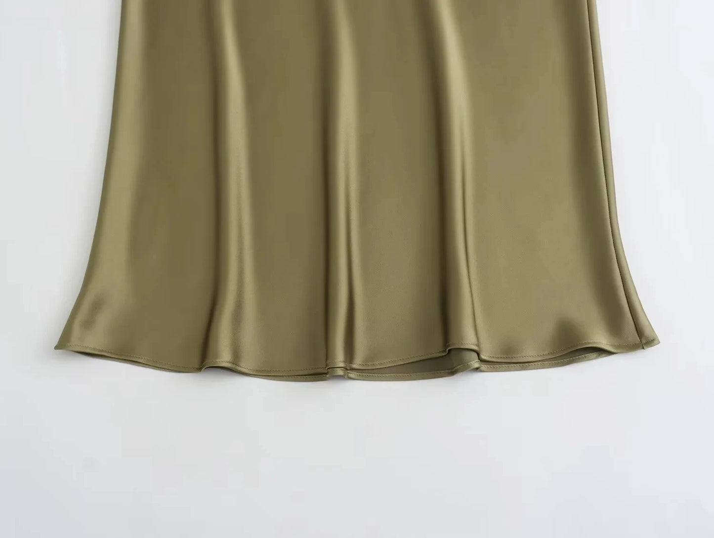 Women's Elegant Satin Skirt – Solid Color, Y2K Chic, High Waist, Slim Fit, Silk Texture, Tight Midi Skirt