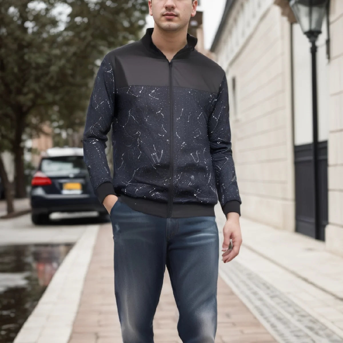 Baseball Collar Short Loose Jacket – Solid Color, Thin And Lightweight, Business Casual Trend For Men