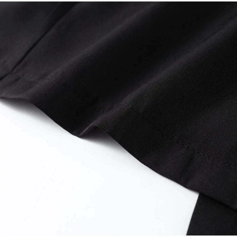 Urban Women Single-Breasted Dress – O-Neck, Sleeveless, Pocket Design, Mid-Length, Spring/Summer, Solid Color, Elegant Lady Robe