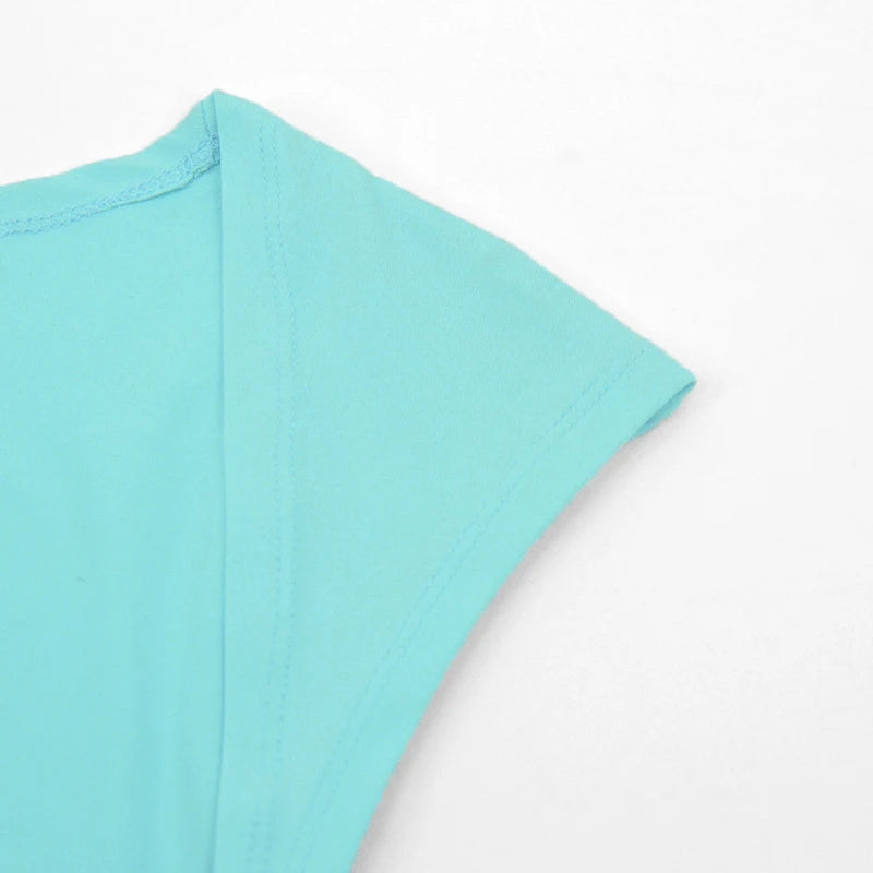 Sexy Backless T-Shirt – Short Sleeve, Solid Color, O-Neck, Fashionable, Summer, Clubwear, Streetwear, Casual, Slim Fit