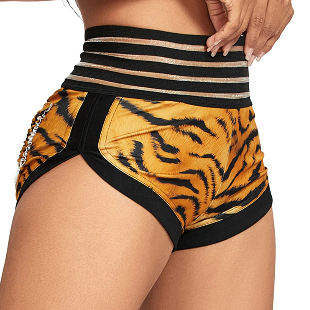 Women's High Waist Gym Shorts – Sporty, Printed, Workout, Vital Fitness, Yoga Shorts, Scrunch Butt, Leggings