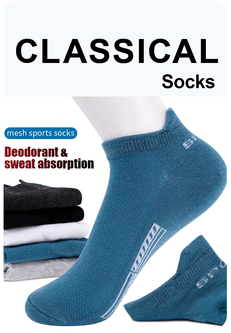 10 Pairs Men's Socks – High Quality, Women's Low Cut Round Neck, Ankle Socks, Sports Mesh, Breathable, Summer Autumn Boat Socks