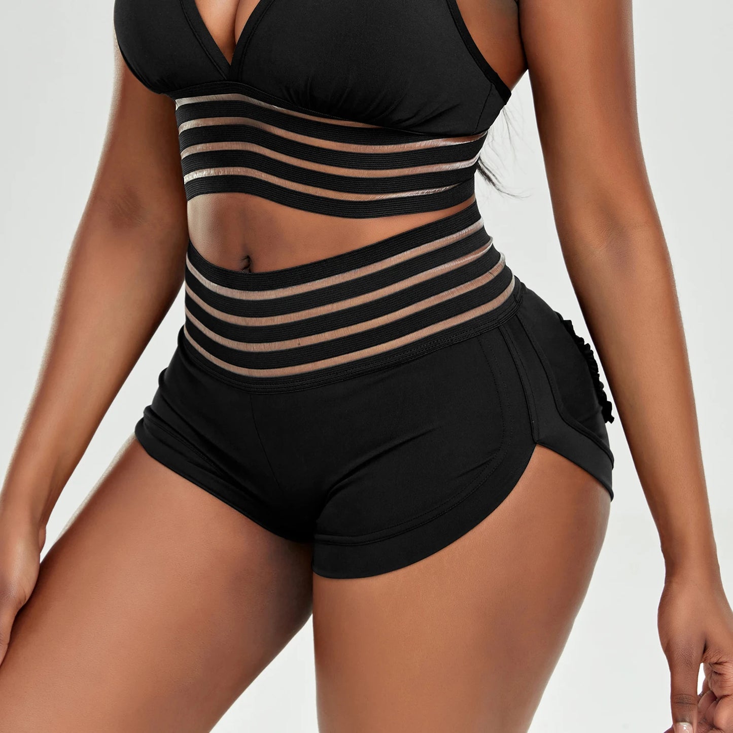 Women's High Waist Gym Shorts – Sporty, Printed, Workout, Vital Fitness, Yoga Shorts, Scrunch Butt, Leggings