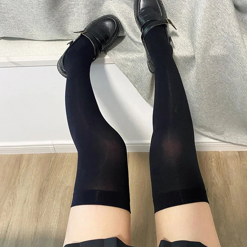 Sweet Over-Knee Long Socks – Women's Sexy Nylon Calf Socks, Thigh-High Stockings, JK Lolita Cosplay Tights