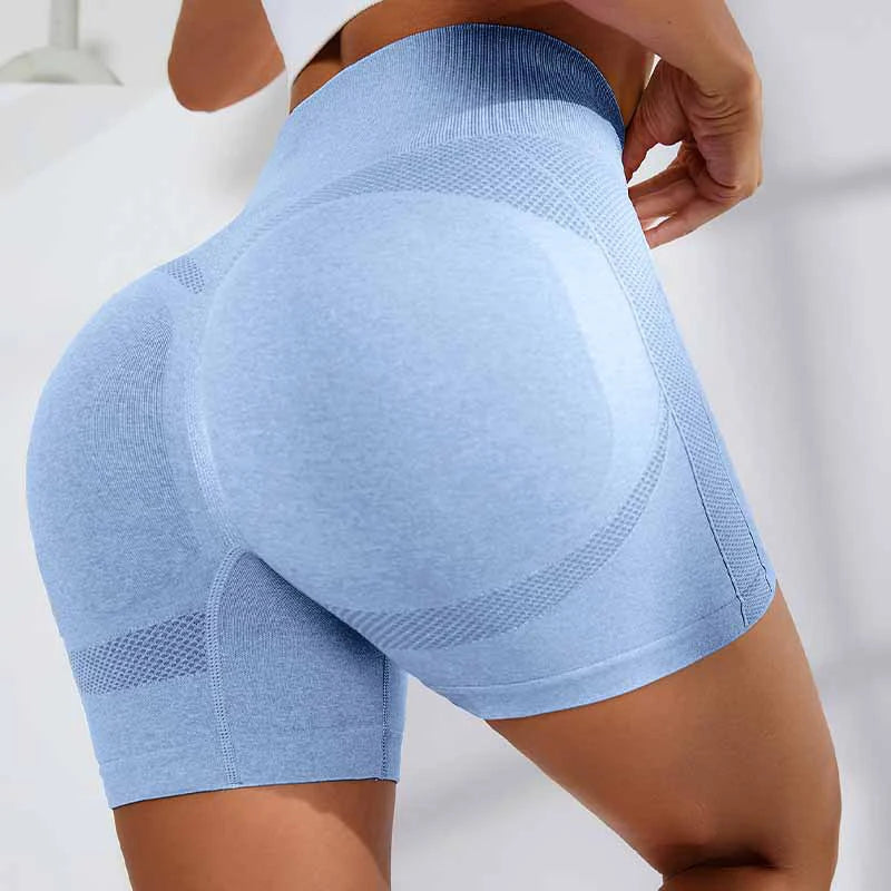 Women's High Waist Gym Shorts – Sporty, Printed, Workout, Vital Fitness, Yoga Shorts, Scrunch Butt, Leggings