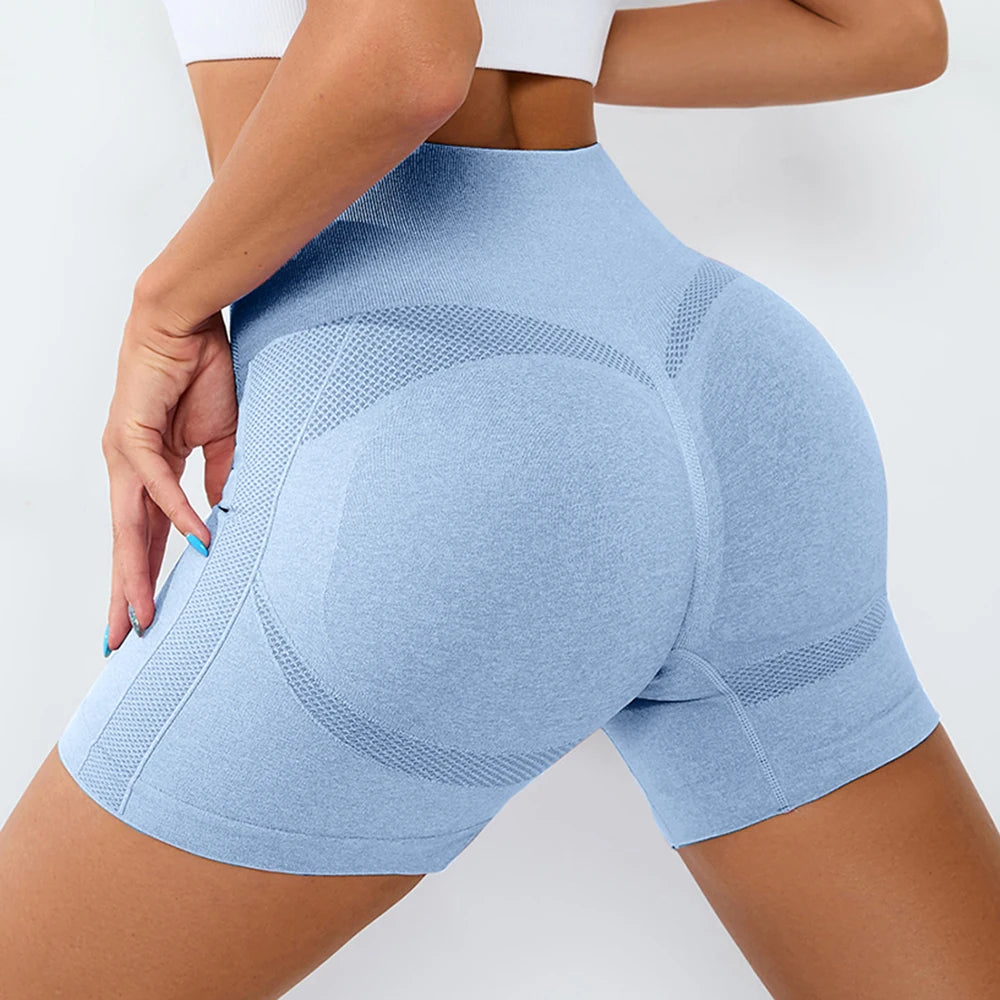 Women's High Waist Gym Shorts – Sporty, Printed, Workout, Vital Fitness, Yoga Shorts, Scrunch Butt, Leggings