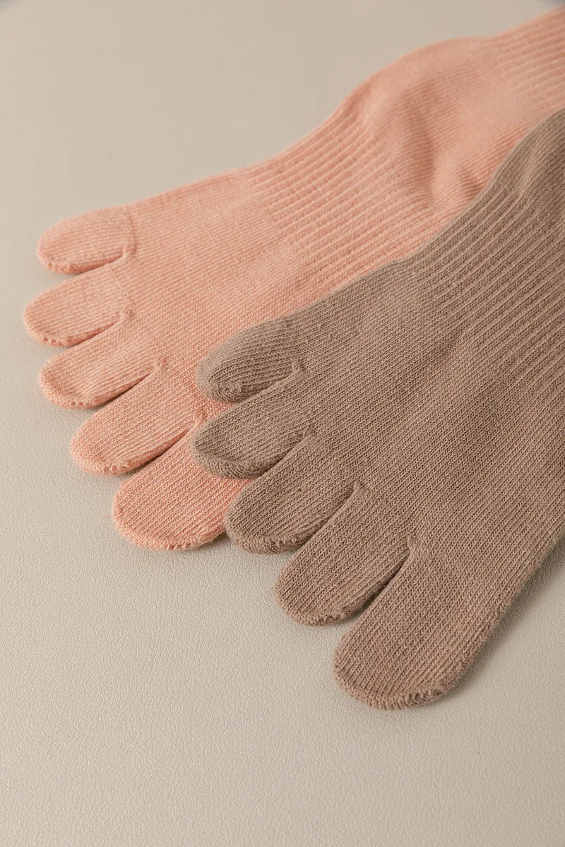 Five Toe Silicone Non-Slip Yoga Socks – Soft, Breathable, Ballet Dance, Fitness, Sports, Anti-Slip Pilates Socks for Ladies